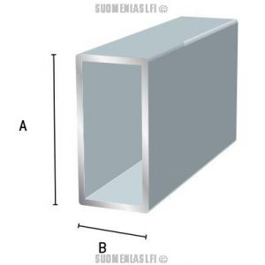 Suorakaideputki 20 x 15 mm