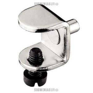 Kannake lasihyllylle 5 mm porausreikään 13 mm lasille