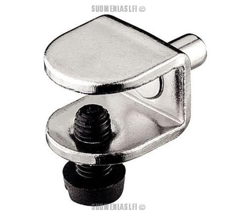 Kannake lasihyllylle 5 mm porausreikään 9 mm lasille