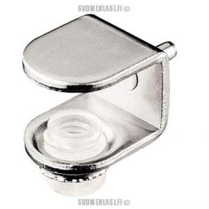 Kannake lasihyllylle 3 mm porausreikään 6-10 mm lasille
