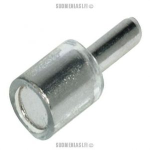 Kannake hyllylle 3 mm porausreikään, peitehattu 7 mm