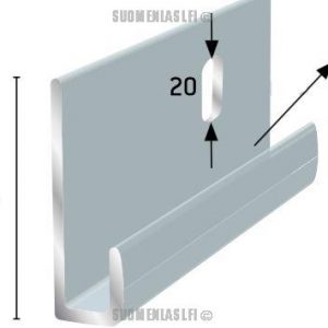 J-profiili 4 mm peilille