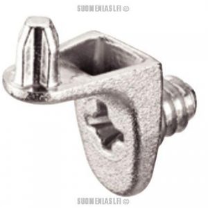 Kannake hyllylle 5 mm porausreikään, väli 10 mm