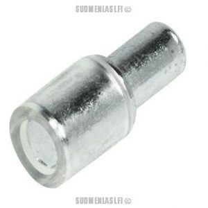 Kannake hyllylle 5 mm porausreikään, peitehattu 7 mm