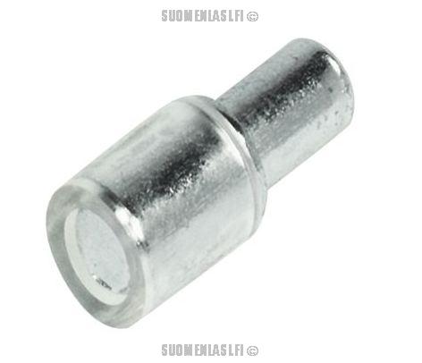 Kannake hyllylle 5 mm porausreikään, peitehattu 7 mm